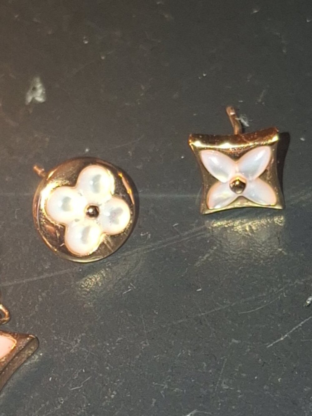 Louie Vuitton 18k earrings